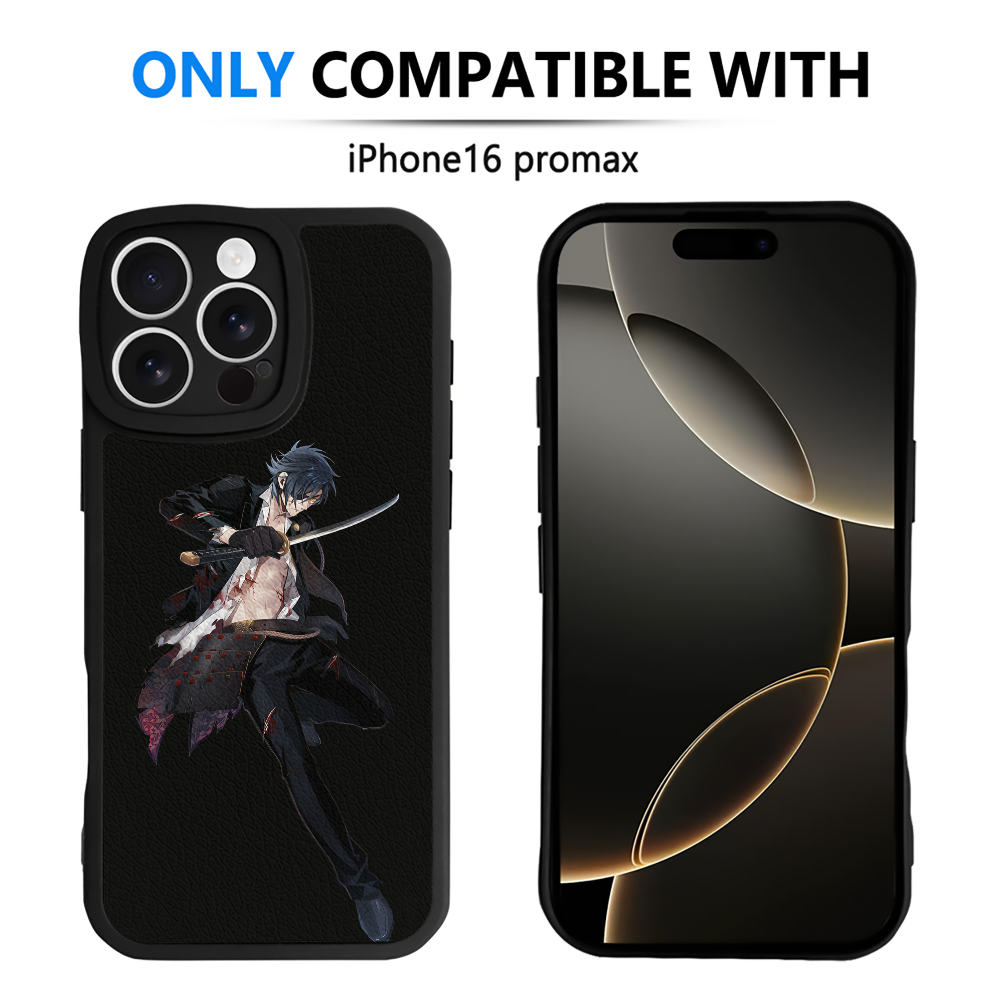 （画像用） 刀剣乱舞 Touken Ranbu 【iPhone 16シリーズ対応】シリコンスマホケース（レザー調） 材質：シリコン